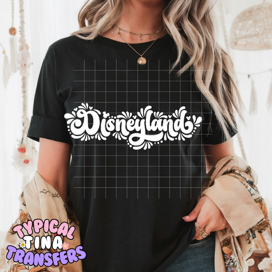 Diz-land (white) | DTF Screen Print | POD