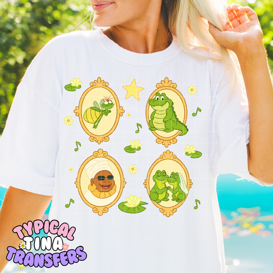 Bayou Character Frames | DTF Transfer | POD