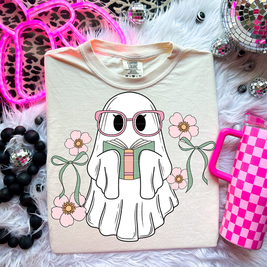 Ghostie with Book | DTF Transfer | POD