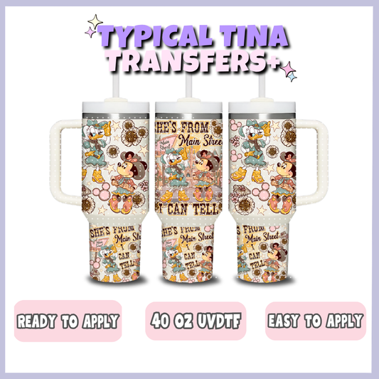 She's from mainstreet M & D | 40oz UVDTF Wrap | POD