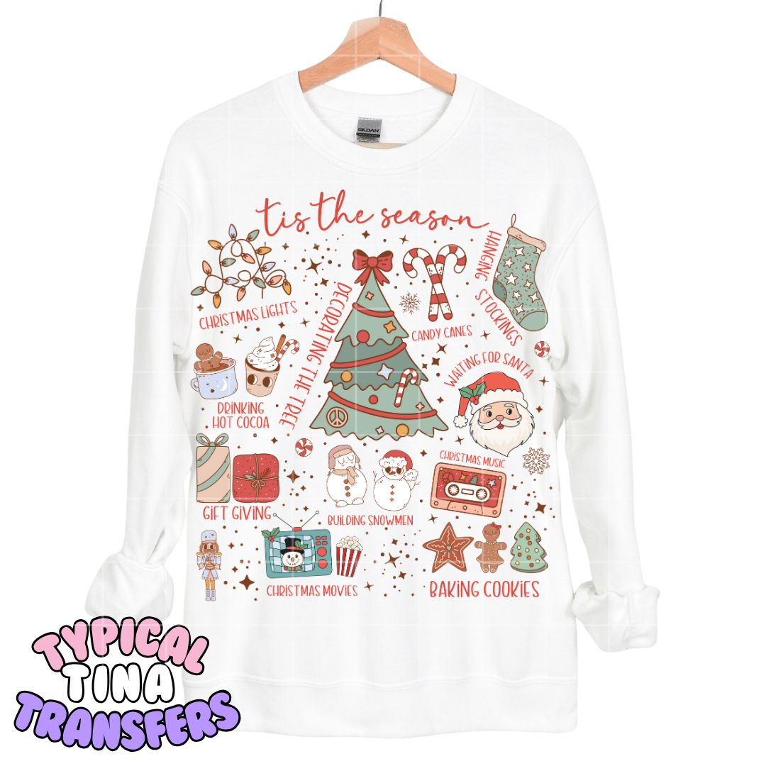 Tis the Season Doodle | DTF Transfers | POD