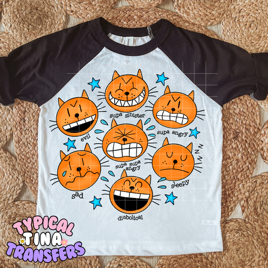 Cat - Emotions | DTF Transfer | POD