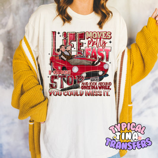 Life Moves Fast | DTF Screen Print | POD