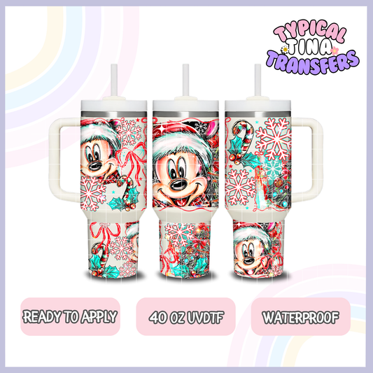 Holiday Mick Red Selfie | 40oz UVDTF Wrap | POD