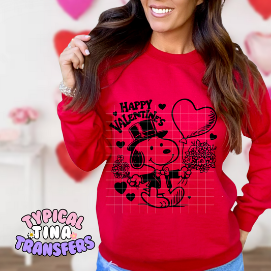 Snoop Love B&W | Adult 11" DTF Screen Print