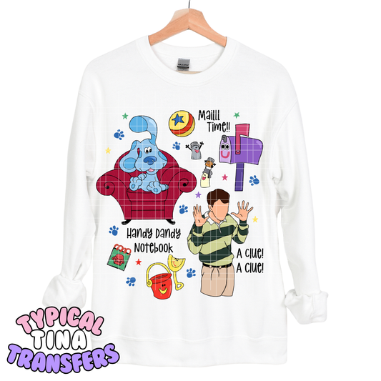 Blue Pup Clues | DTF Transfers | POD