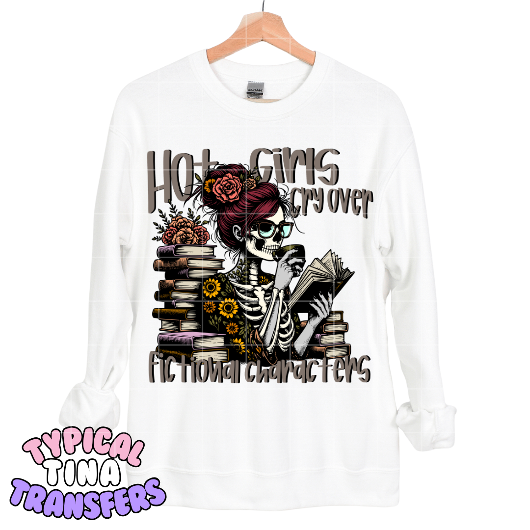 Hot girls cry over fictional characters | DTF Transfers | POD