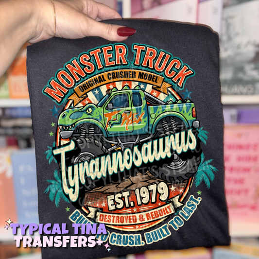 Dino Truck | DTF Transfers | POD