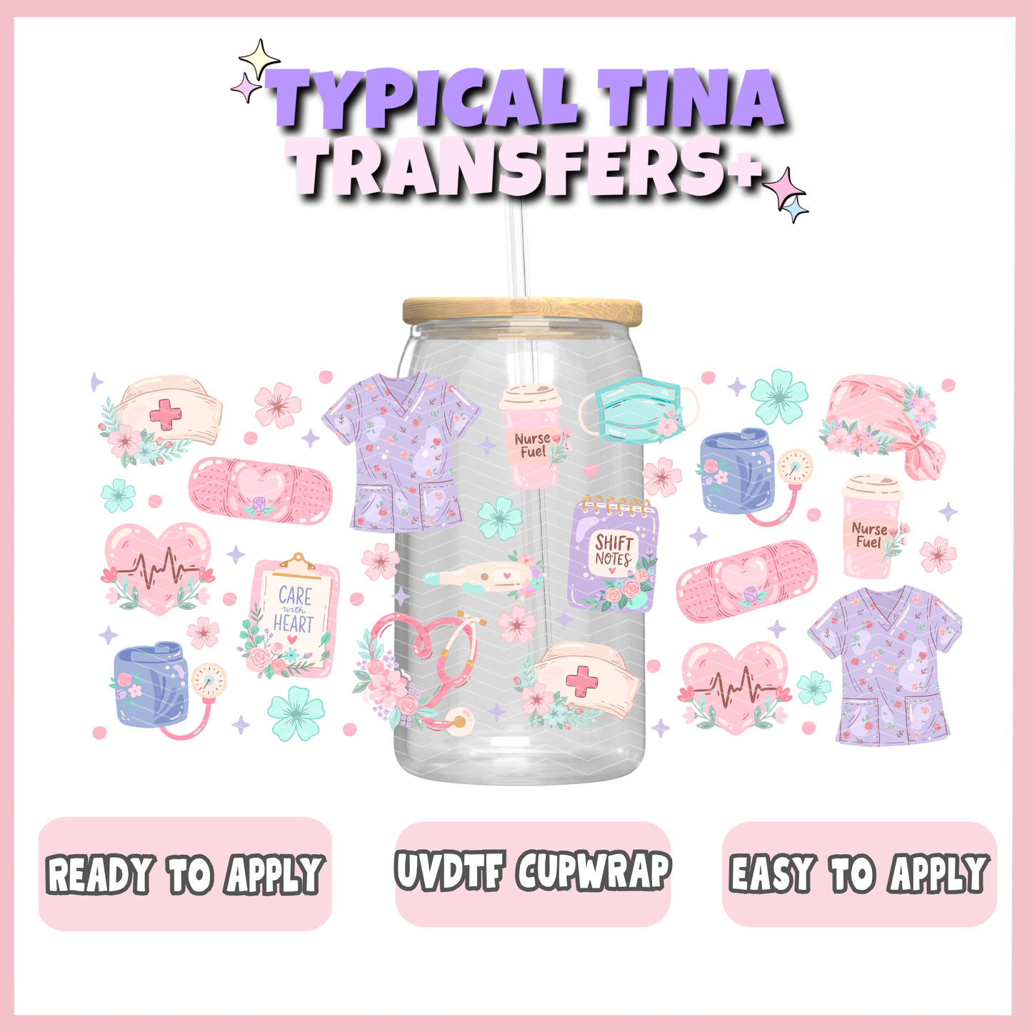 UVDTF #13075 | 16oz UVDTF Wrap | POD