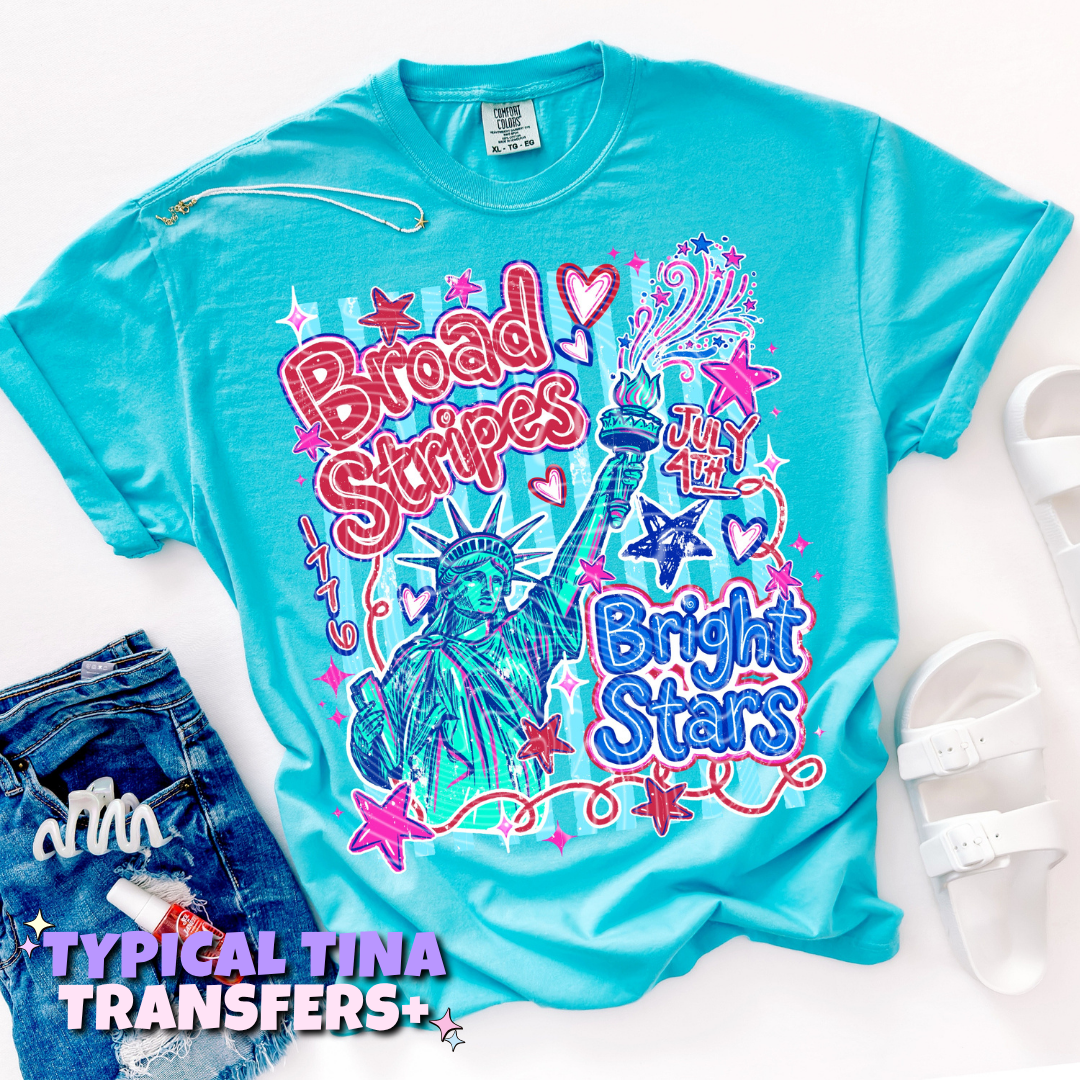 Broad Stripes bright stars | DTF Transfers | POD