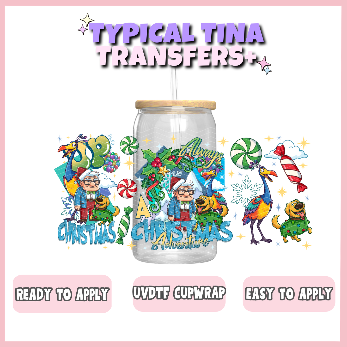 UVDTF #13250 | 16oz UVDTF Wrap | POD