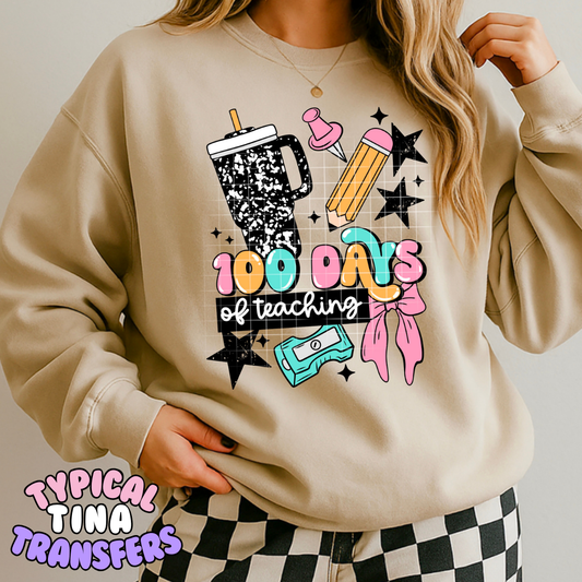 100 days of teaching | DTF Transfers | POD