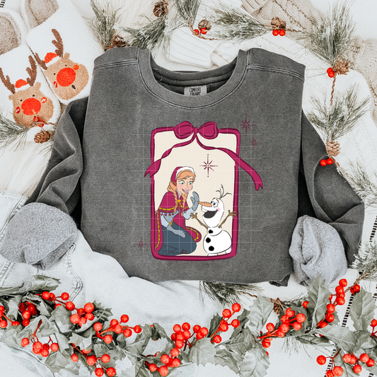 Bow Frame Frozen Princess A | DTF Transfer | POD