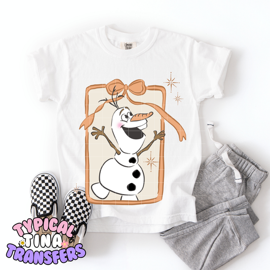 Bow Frame Ol Snowman | DTF Transfer | POD