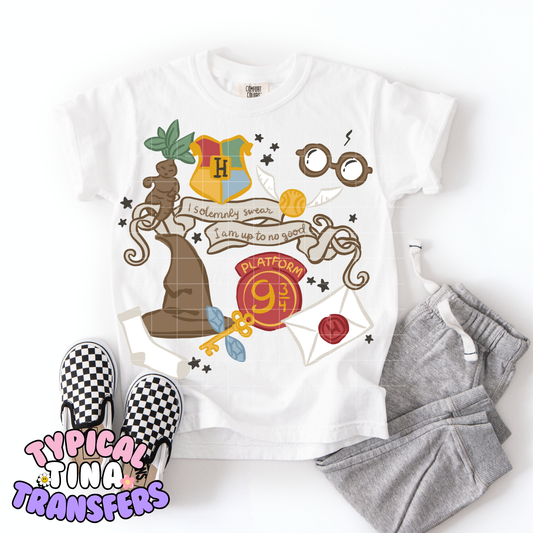 Wiz Drawn Elements | DTF Transfer | POD