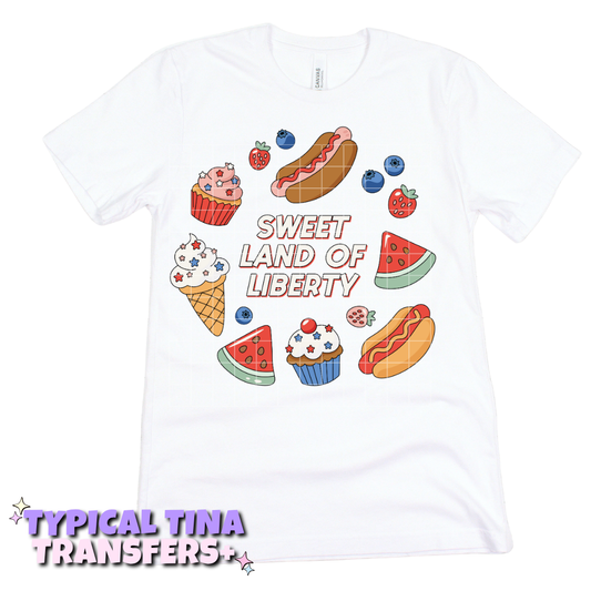 Sweet land of liberty | DTF Transfers | POD