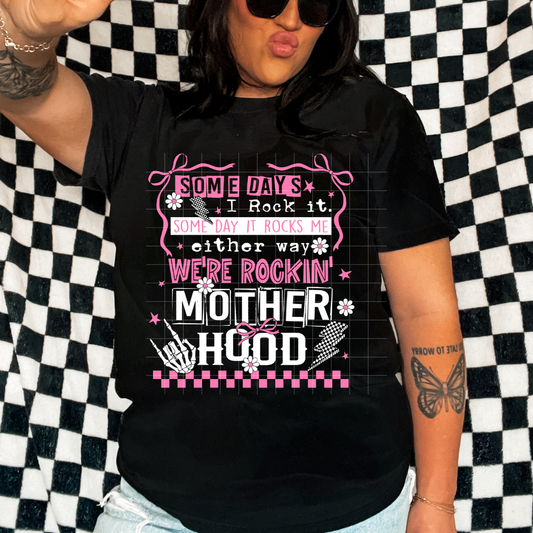 Somedays Rock it - MotherHood (white letters) | DTF Screen Print | POD