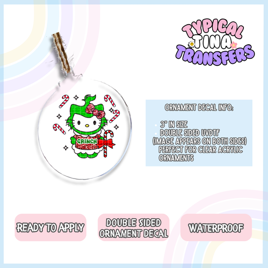 HK Gr!nch | 3" Ornament Decal