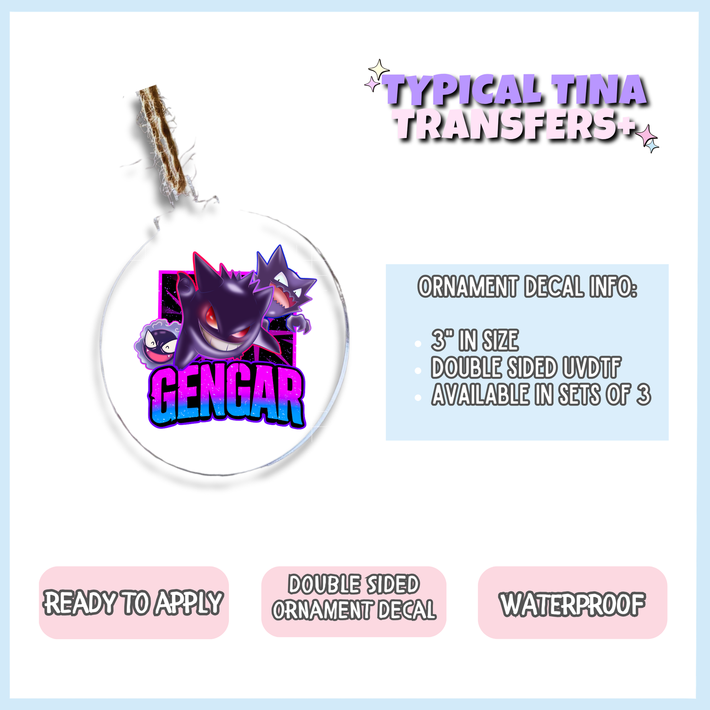 Fighting Characters | 3" Xmas Ornament | POD