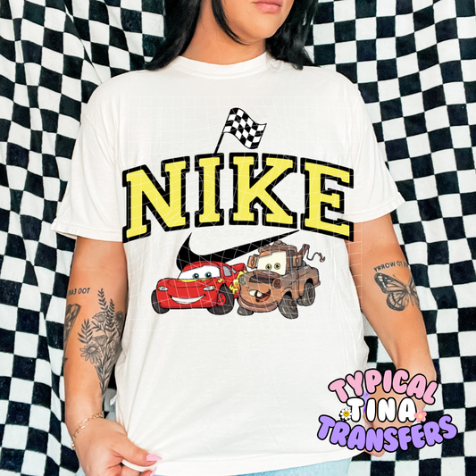 Swoosh Cars | DTF Screen Print | POD