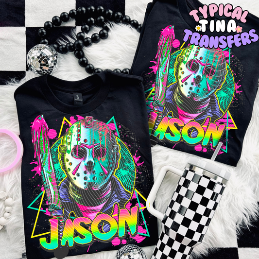 Jason Neon 90's (AGCM) | DTF Transfer | POD - Choose Design