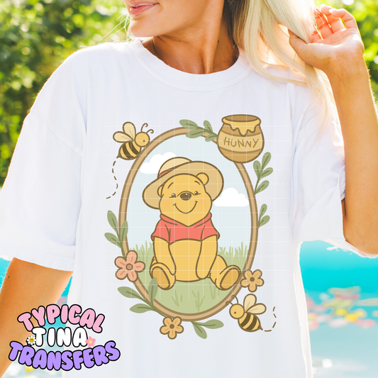 P bear Honey Pot frame | DTF Transfer | POD