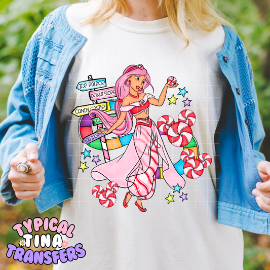 Jasmine - candy lane | DTF Transfer | POD