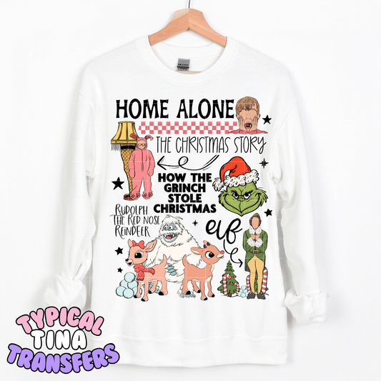 Iconic Christmas Movie Classics | DTF Transfer | POD