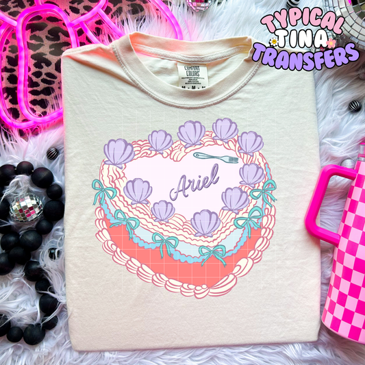 Princess Cake - Mermaid A| DTF Transfer | POD