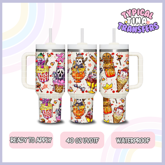 Horror Ice Cream | 40oz UVDTF Wrap | POD