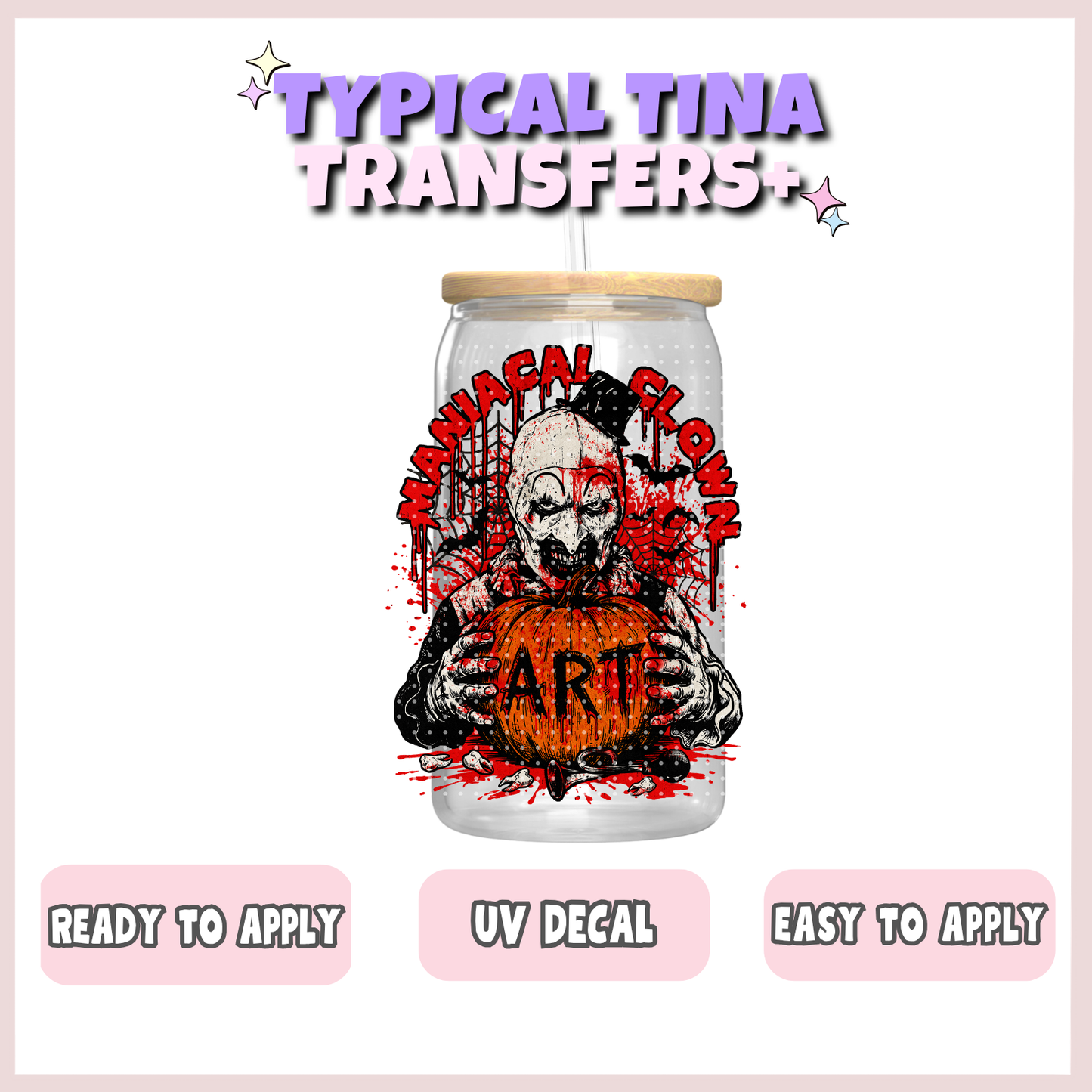 Manical Clown | UV decals | POD
