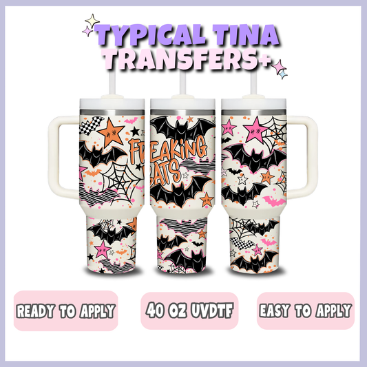 Freaking bats | 40oz UVDTF Wrap | POD