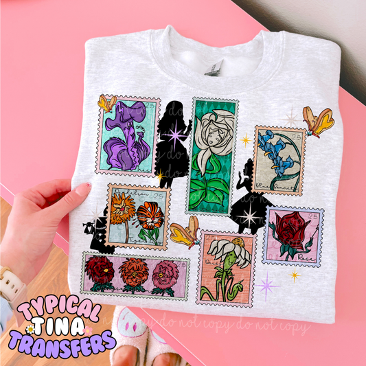 Wonderland stamps | DTF Transfer | POD