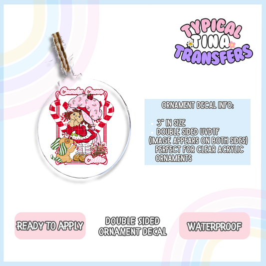 Candy cane Cutie | 3" Ornament Decal