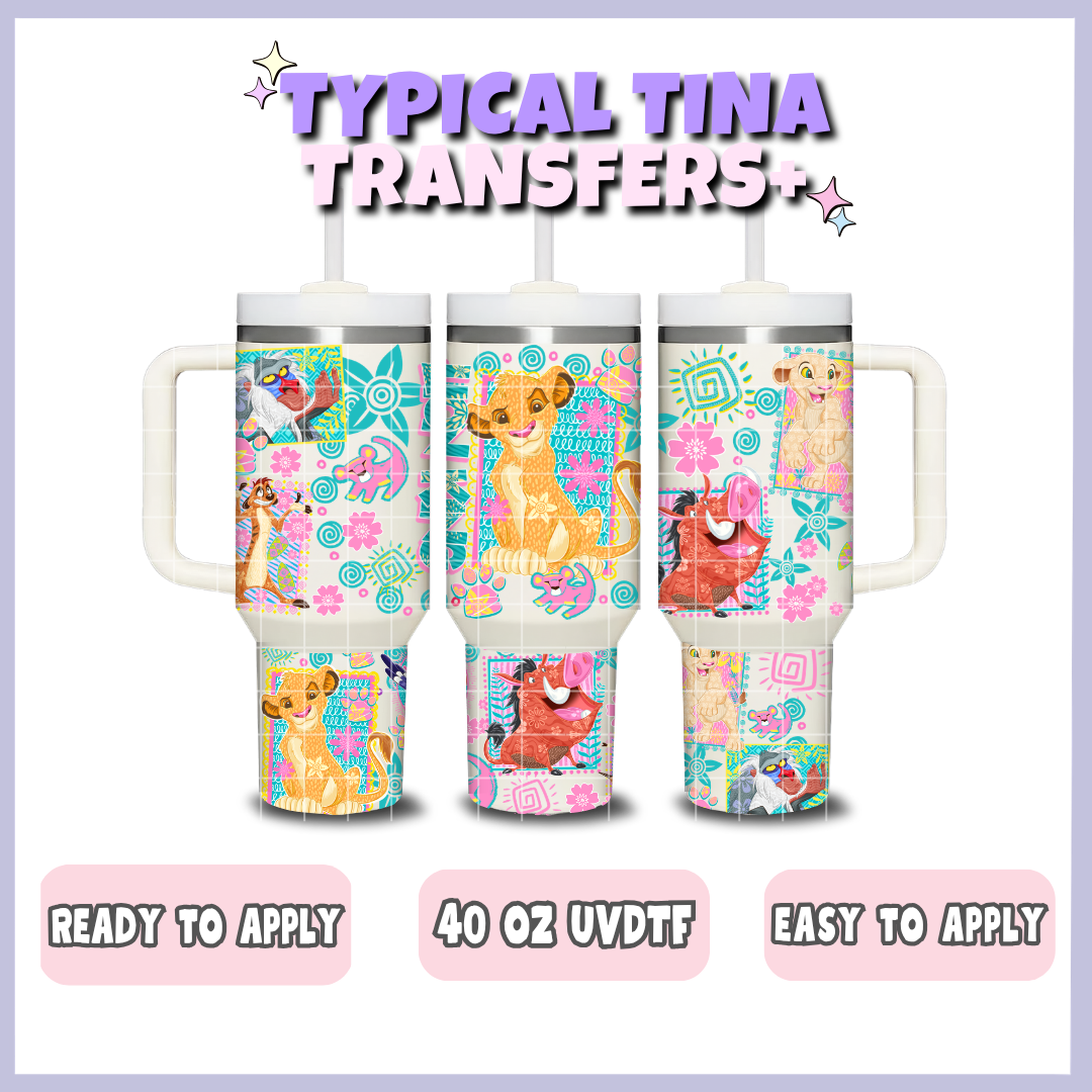 Little Lion | 40oz UVDTF Wrap | POD