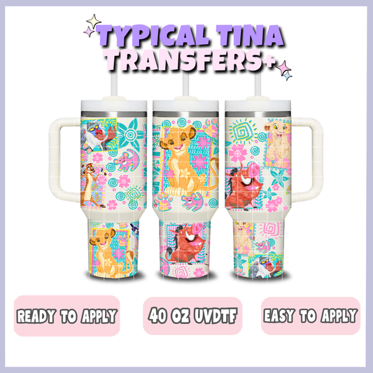 Little Lion | 40oz UVDTF Wrap | POD