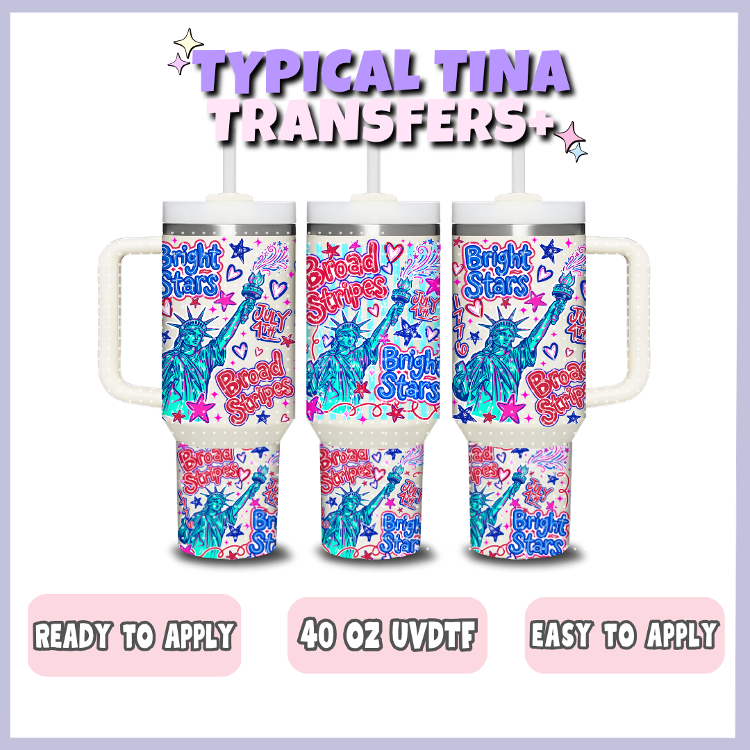 Broad Stripes and Bright stars | 40oz UVDTF Wrap | POD