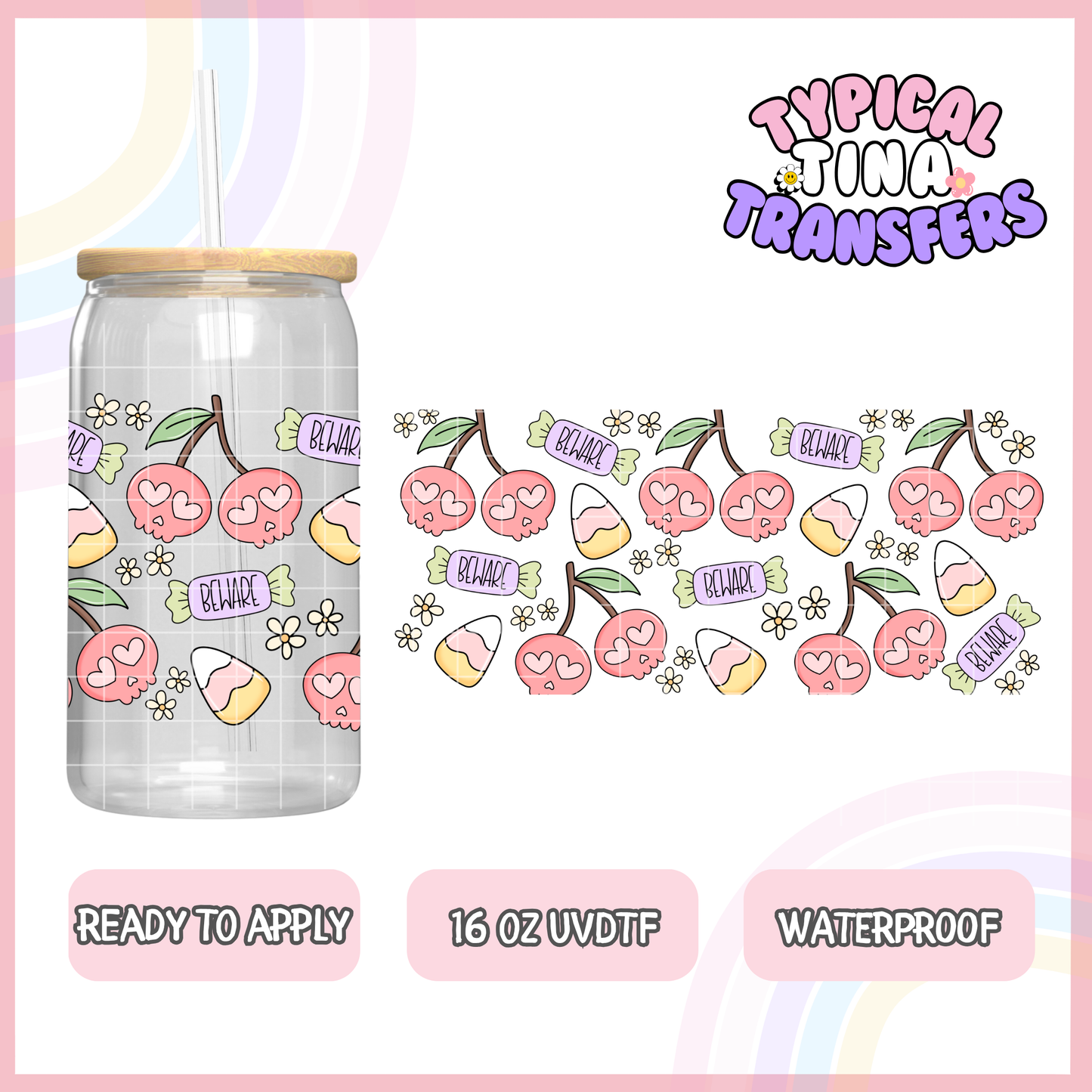 UVDTF #1428 | 16oz UVDTF Wrap | POD