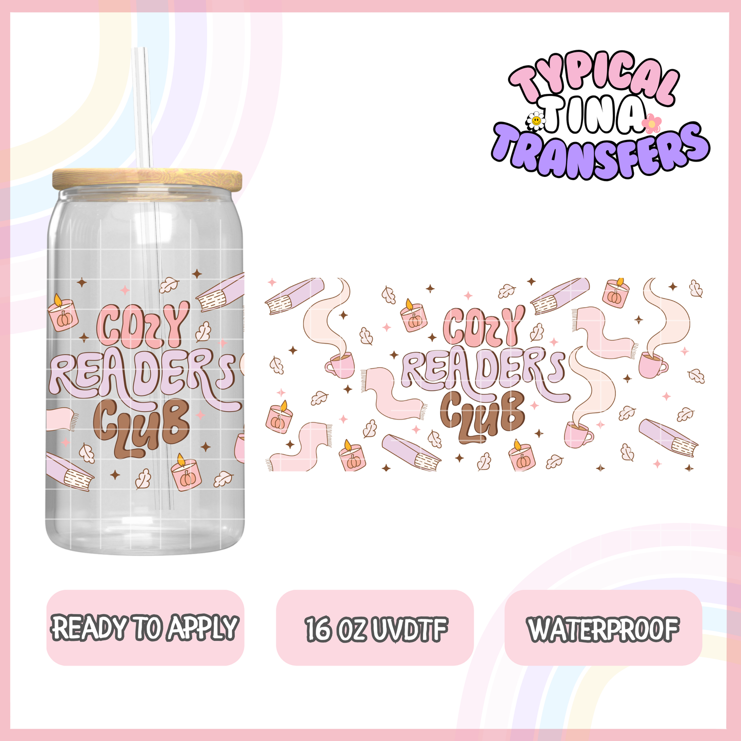 UVDTF #1435 | 16oz UVDTF Wrap | POD