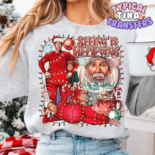Seeing is believing Santa | DTF Transfer | 11" Adult
