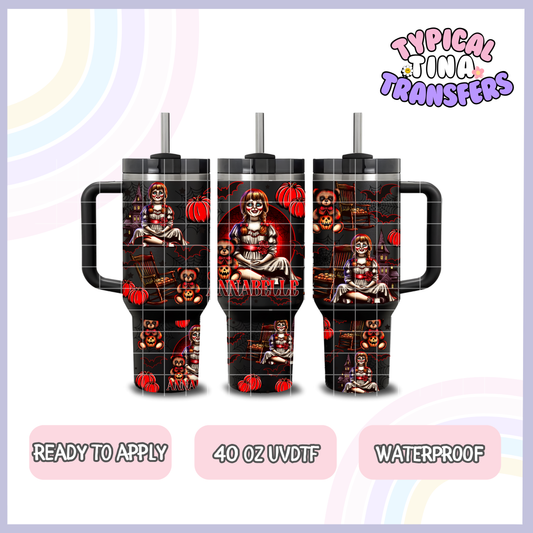 Creepy Anna doll | 40oz UVDTF Wrap | POD