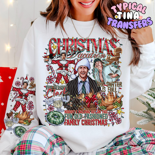 Xmas Vacation, Family Christmas | DTF Transfer | POD