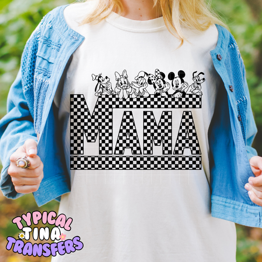 Diz mama Checkered | DTF Screen Print | POD
