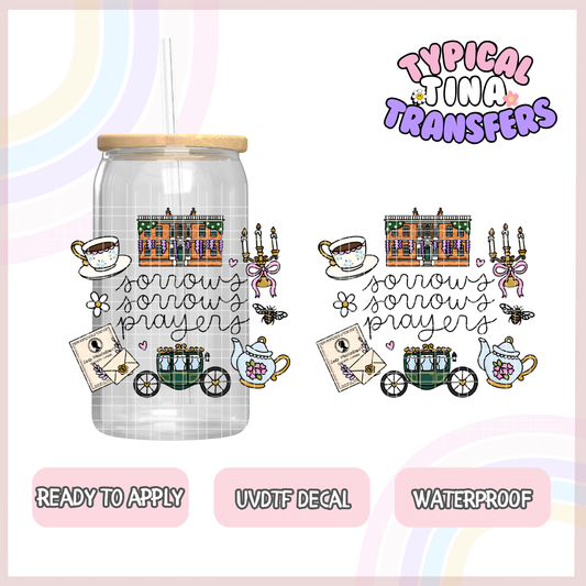 Sorrows, prayers | 4" - 6" decals | POD