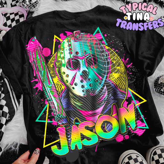 Jason Neon 90's (AGCM) | DTF Transfer | POD - Choose Design