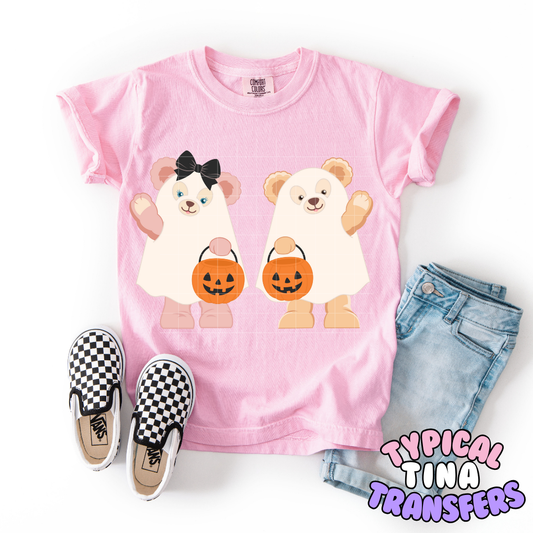 Shellie and Duff as ghosts | DTF Transfer | POD