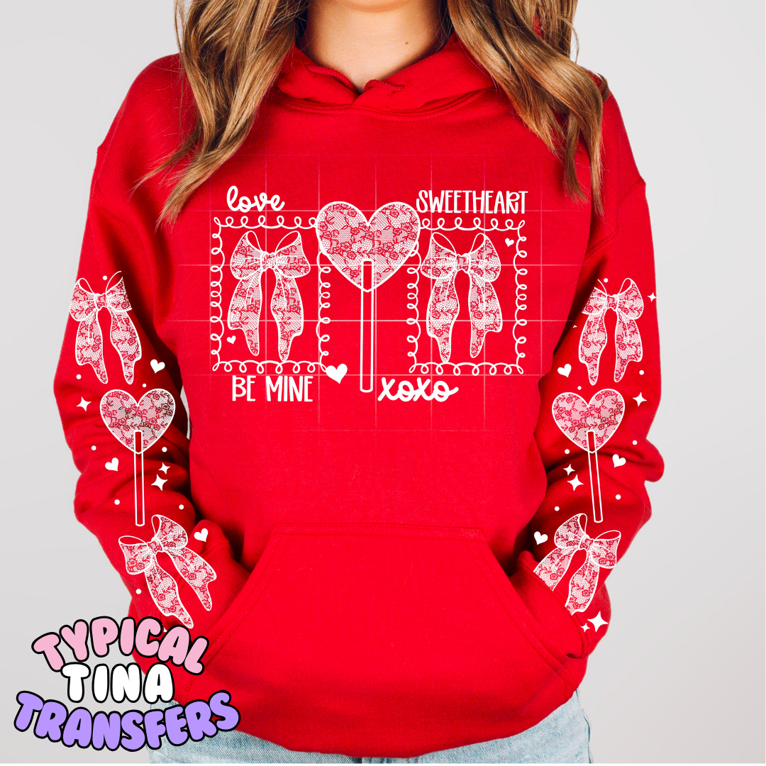 Valentine's day lace stamps | DTF Transfers | POD