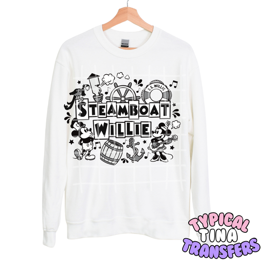 Steam Boat Will | DTF Transfers | POD