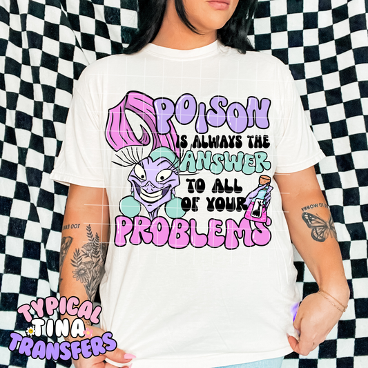 Villain - Yz Poison is always the answer | DTF Transfer | POD