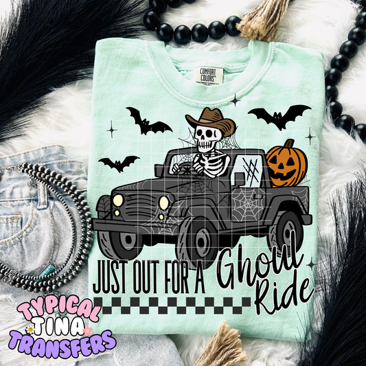 Just for a ghoul ride | DTF Transfer | POD